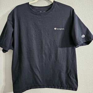 Champion Short Sleeve Tee XL, Dark Blue